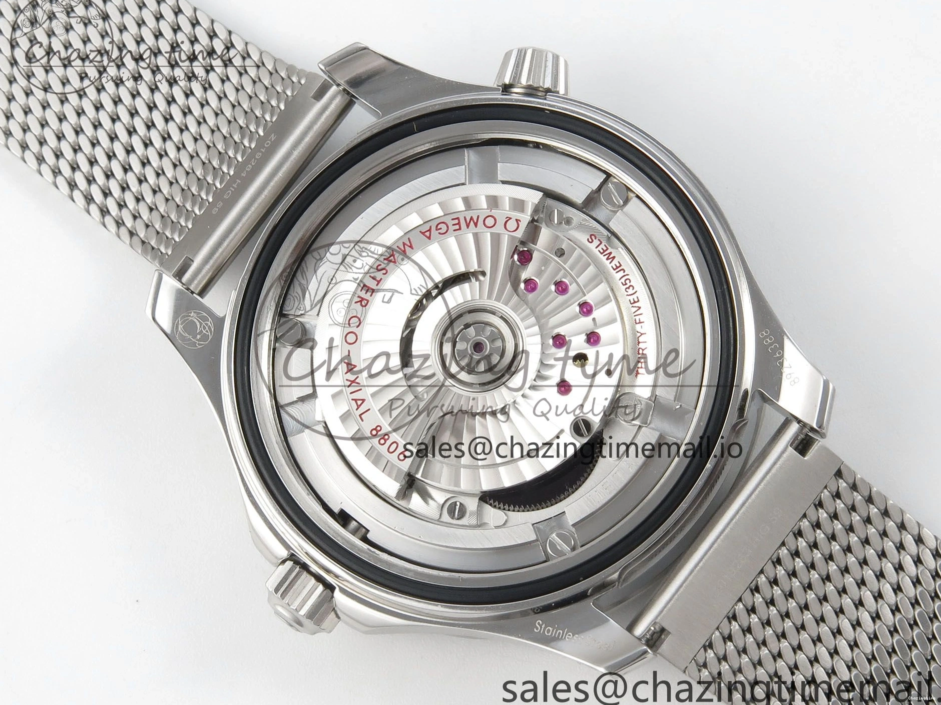 0225 Seamaster 300M 42mm SS VSF Best Edition Black Dial On Mesh Bracelet A Stretchable 7658